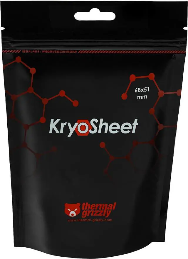 Alt view image 2 of 5 - Thermal Grizzly KryoSheet (68 x 51 x 0,2 mm)