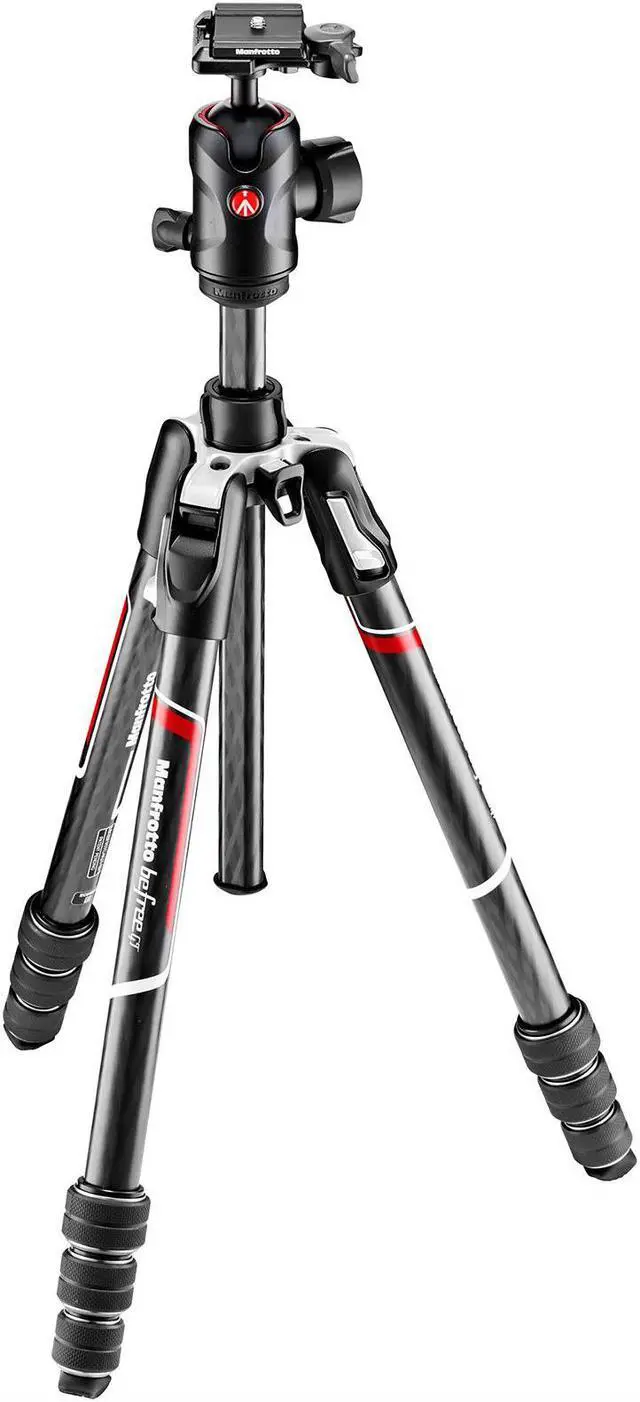 Alt view image 7 of 20 - Manfrotto Befree GT Travel Carbon Fiber  Tripod with 496 Ball Head (Black)