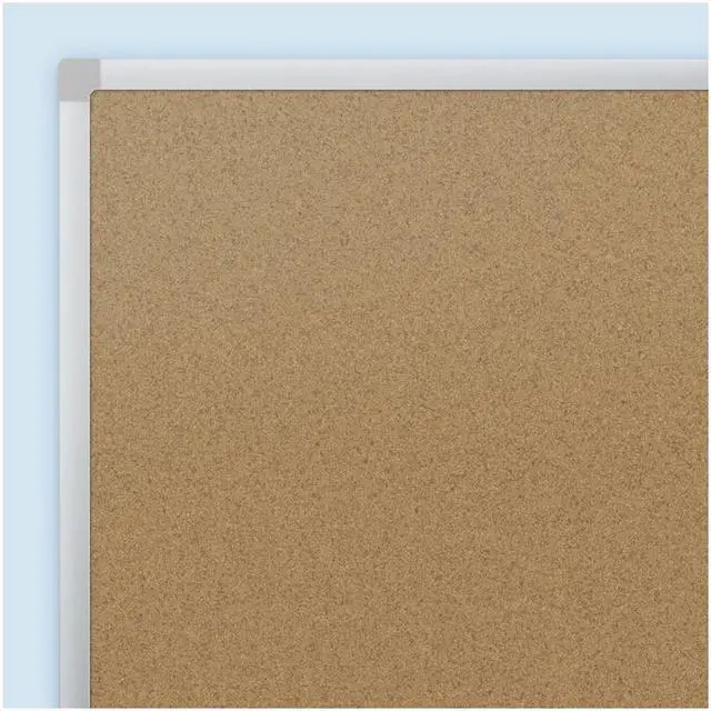 Alt view image 4 of 8 - QUARTET 85360 Bulletin Board,Cork,Aluminum Frame