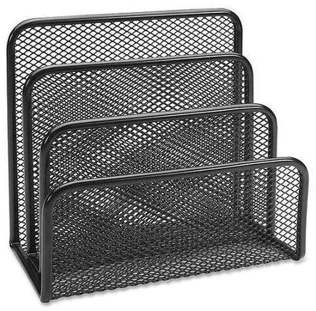 Alt view image 4 of 9 - Lorell Vertical Sorter 5-5/8"x3-1/8"x5-1/4" Black Mesh 84153