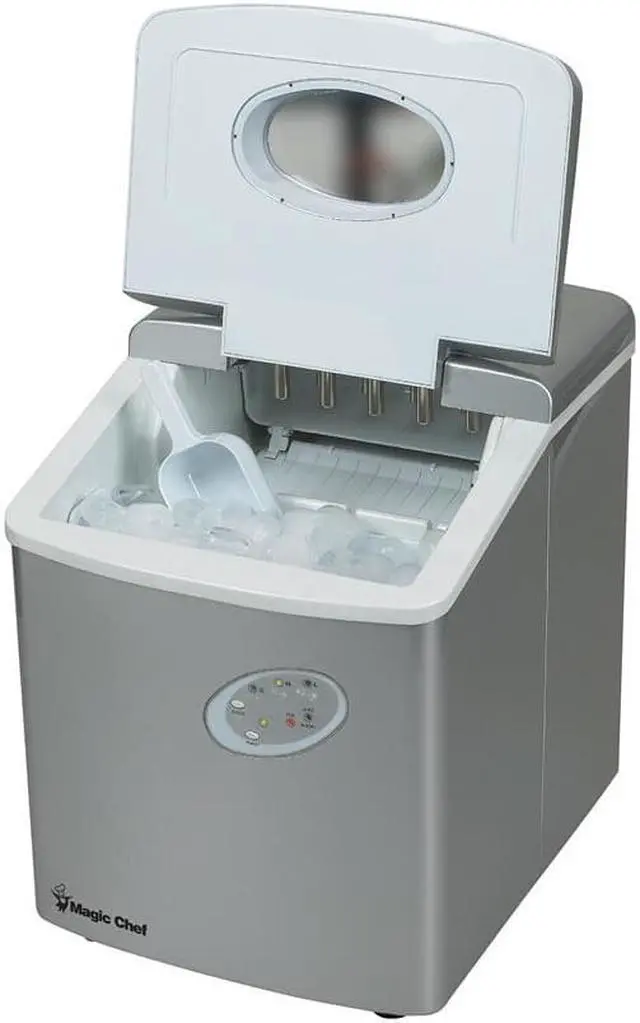 Alt view image 17 of 17 - MAGIC CHEF MCIM22TS 27-lb portable mini ice maker ,silver