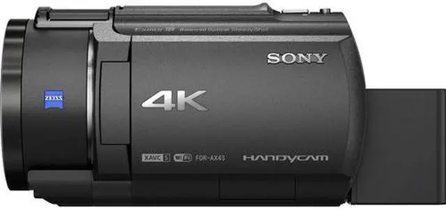 Alt view image 2 of 20 - Sony Handycam AX43 Digital Camcorder 3" LCD Touchscreen CMOS 4K FDRAX43B