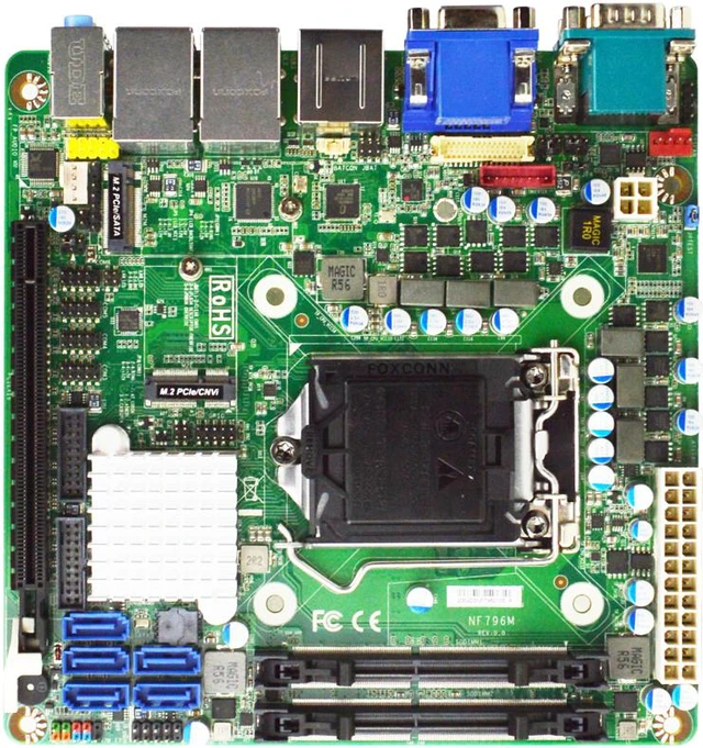 C246 Chipset Jetway JNF796M2-C246 Intel 9th Gen Xeon E-Series Mini ITX Motherboard ...
