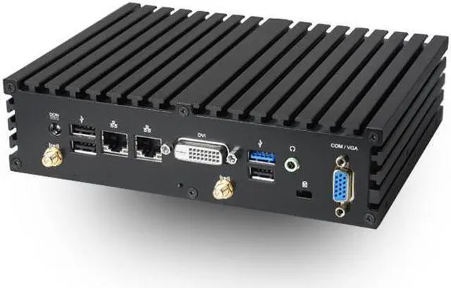 Main image of Jetway HBJC375F532Z-2930-B Celeron N2930 Baytrail Industrial Fanless PC, Dual LAN, Wireless AC