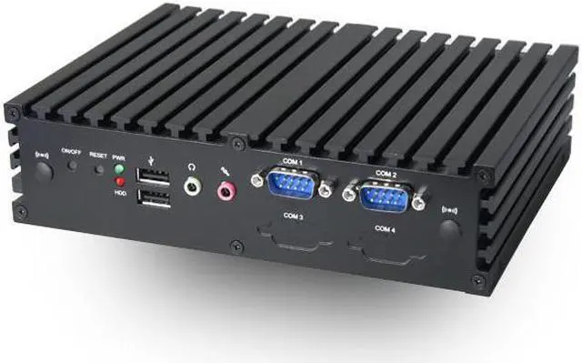Alt view image 2 of 2 - Jetway HBJC375F532Z-2930-B Celeron N2930 Baytrail Industrial Fanless PC, Dual LAN, Wireless AC