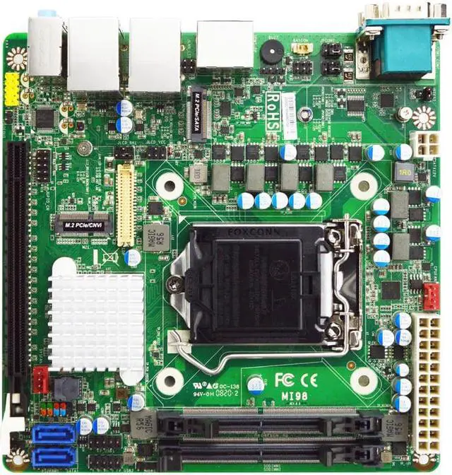 Alt view image 2 of 3 - Jetway MI98-00 Coffee Lake H310 Mini ITX MB, Dual GbE LAN, Dual COM