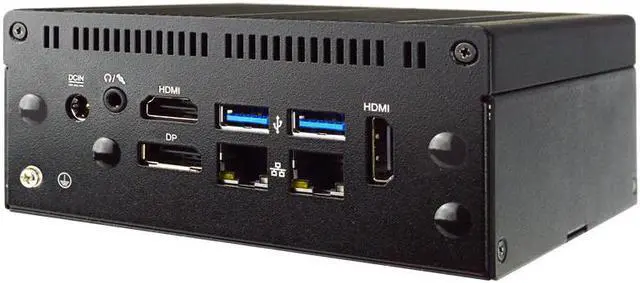 Main image of Jetway HBFBU02-07-B Fanless Intel Celeron J3455 System, 2XLAN, 2XHDMI, DP, 3XUSB 3.0, Type-C & COM