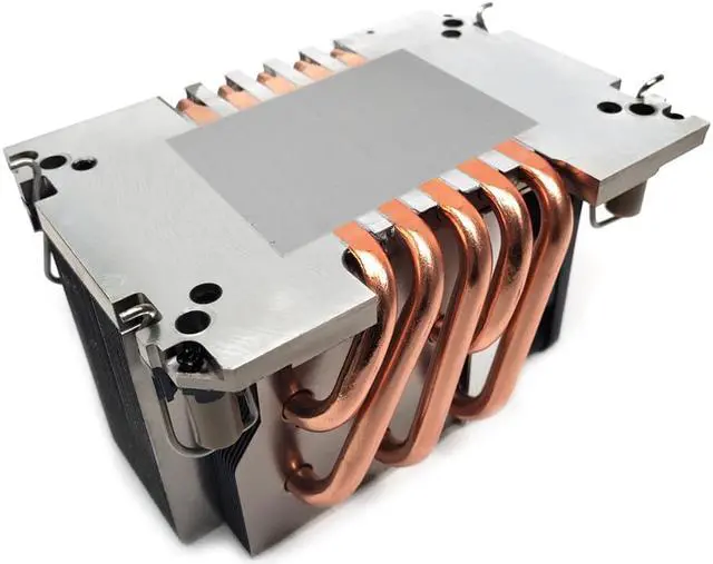 Alt view image 2 of 5 - Dynatron S5 Sapphire Rapids Aluminum Fin Stack, Copper Heatpipes, Heatsink and PWM Side Blowing Fan, 300W TDP