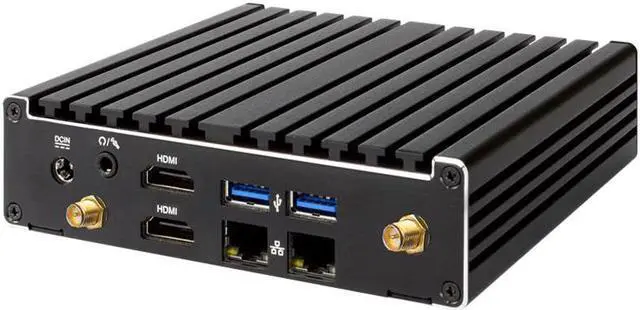 Main image of Jetway HBJC420U691Z Apollo Lake Celeron J3455 Fanless Mini PC, Dual LAN