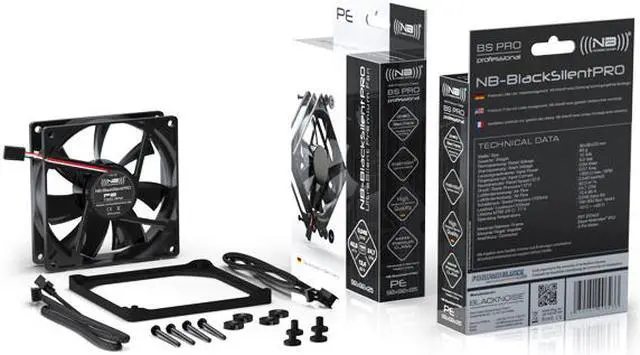 Alt view image 3 of 5 - Noiseblocker NB-BlackSilentPro PE-P 92mm 1800rpm High Quality Axial PWM Fan