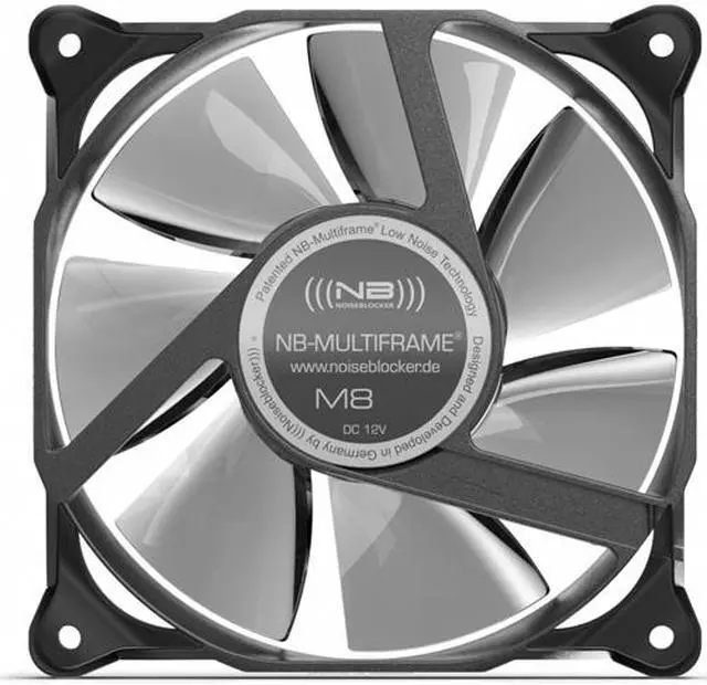 Main image of Noiseblocker NB-Multiframe M8-1 80x80x25mm Low Noise Quiet Fan, 1200rpm, 7.8 dBA
