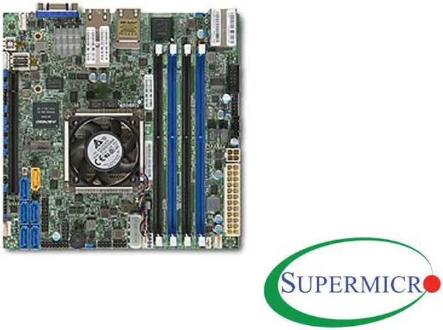 Main image of SUPERMICRO X10SDV-4C+-TLN4F-O Supermicro X10SDV-4C-TLN4F-O Intel Xeon D-1518 DDR4 SATA3 and USB3.0 V and 4GbE Mini-ITX Motherboard  and  CPU Combo X10SDV-4C+-TLN4F-O