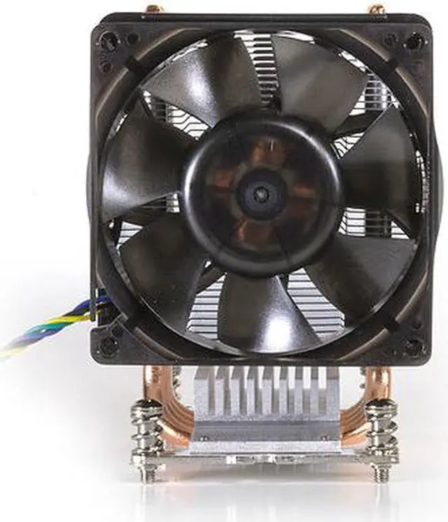 Alt view image 2 of 7 - Dynatron A19 AMD Socket AM4 Aluminum Stacked Fin with Heat Pipes Heatsink and Fan for 3U, Workstation