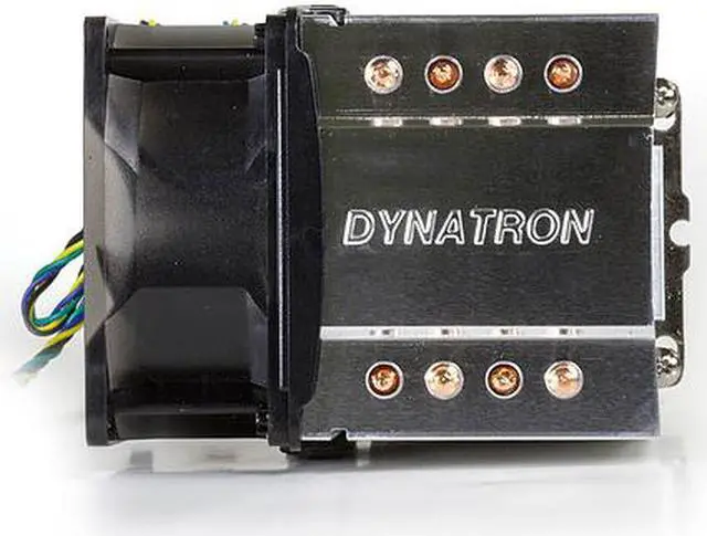 Alt view image 4 of 7 - Dynatron A19 AMD Socket AM4 Aluminum Stacked Fin with Heat Pipes Heatsink and Fan for 3U, Workstation