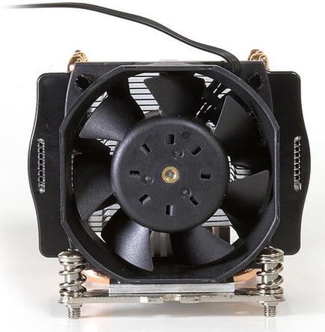 Alt view image 2 of 9 - Dynatron A24 AMD Socket AM4 Aluminum Stacked Fin with Heat Pipes and PWM Fan for 2U