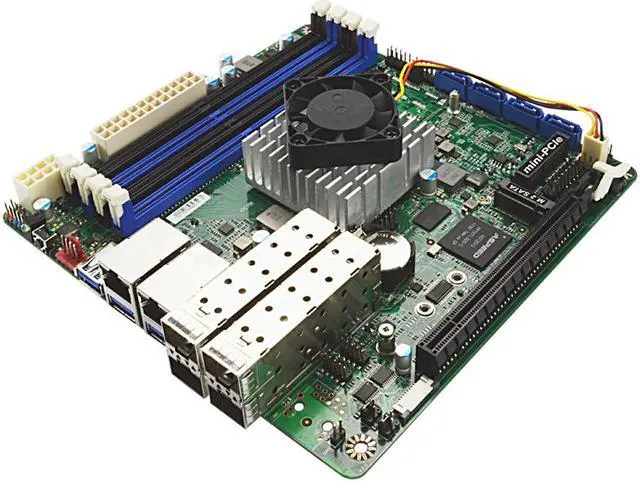 Main image of Jetway NF699-C3758 Intel Atom 8-Core Mini-ITX Motherboard w/ Dual Intel GbE, 4x 10GbE SFP+ Ports