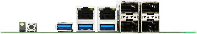 Alt view image 3 of 6 - Jetway NF699-C3758 Intel Atom 8-Core Mini-ITX Motherboard w/ Dual Intel GbE, 4x 10GbE SFP+ Ports
