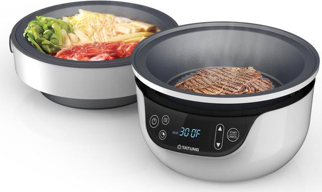 Alt view image 4 of 7 - TATUNG Fusion Cooker Grill Pan and Waterless Pot - 4 Cooking Modes, Cook, Grill, Soup, Bake and Waterless Cook