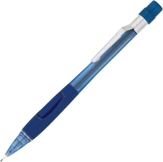 Main image of Pentel Quicker Clicker Mechanical Pencil 0.7 mm Transparent Blue Barrel PD347TC