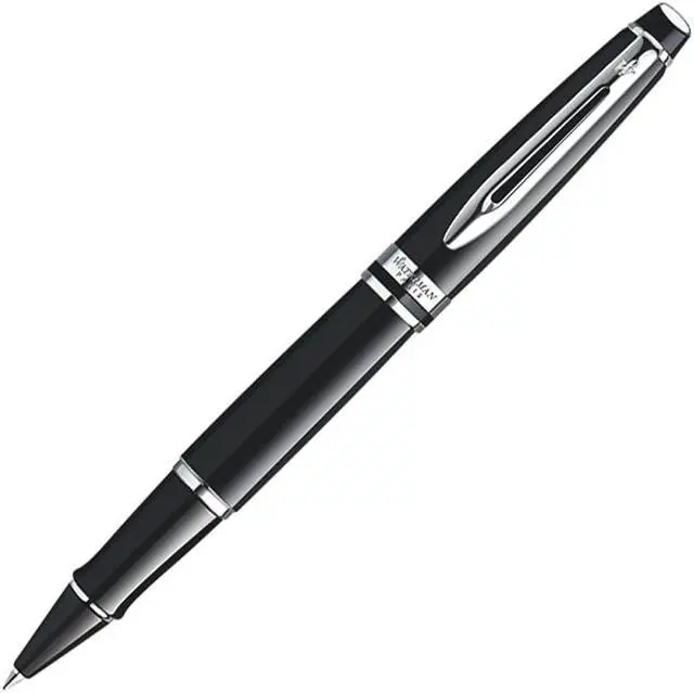 Alt view image 3 of 10 - Waterman Expert Black Lacquer CT Rollerball Pen