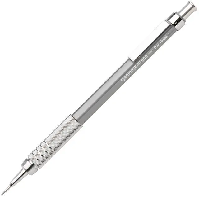 Main image of Pentel Graphgear 500 Pencils Refillable .9mm Gray PG529N