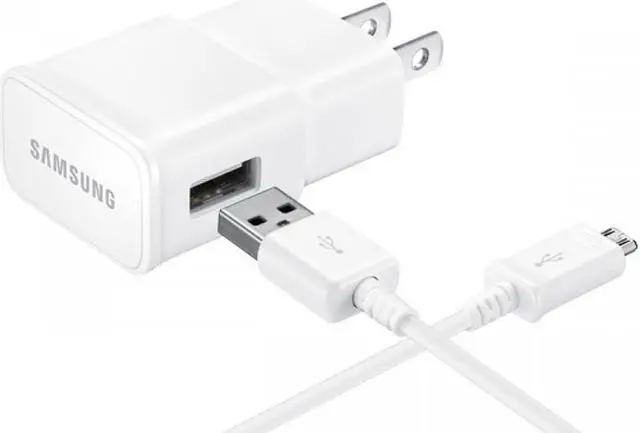 Alt view image 4 of 4 - OEM Authentic Samsung 2 Amp 5V Rapid Charger Adapter+OEM Samsung 5 foot Micro USB Data Sync Charging Cables for Galaxy S2 S3 S4 S5 Active Note 1 2 3 4 Edge Mega 6.3 EP-TA10JWE ECBDU4EWE