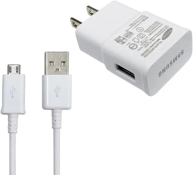 Alt view image 2 of 4 - OEM Authentic Samsung 2 Amp 5V Rapid Charger Adapter+OEM Samsung 5 foot Micro USB Data Sync Charging Cables for Galaxy S2 S3 S4 S5 Active Note 1 2 3 4 Edge Mega 6.3 EP-TA10JWE ECBDU4EWE