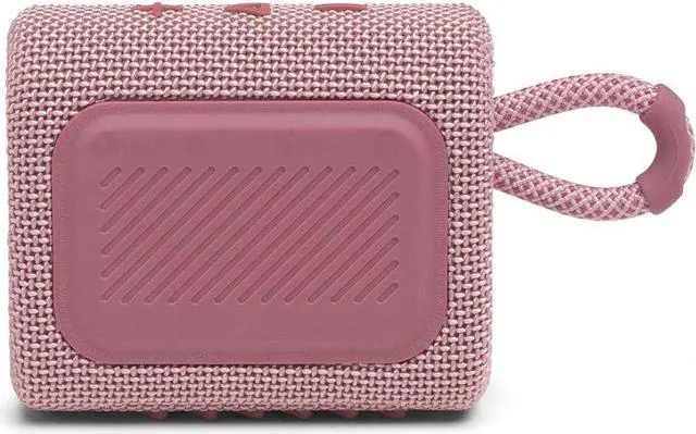 Alt view image 3 of 8 - JBL GO 3 features bold styling and rich JBL Pro Sound. With its new eye-catching edgy design, colorful fabrics and expressive details this a must-have accessory for your next outing. Your tunes will l