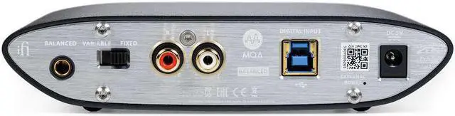 Alt view image 3 of 18 - iFi Zen DAC V2 Desktop Digital Analog Converter with USB 3.0 B Input only / Outputs: 6.3mm Unbalanced / 4.4mm Balanced / RCA - MQA DECODER - Audio System Upgrade (Unit only)