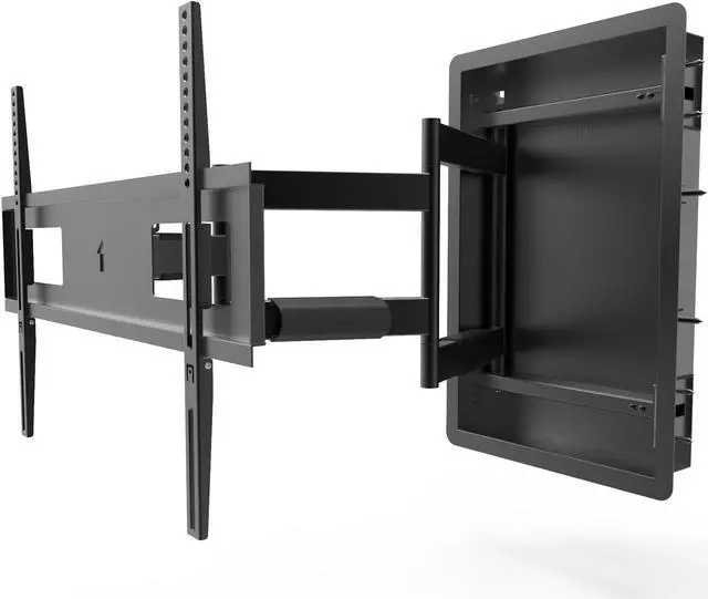 Alt view image 7 of 20 - Kanto R300 Recessed In-Wall Full Motion TV Mount for 32-inch to 55-inch TVs