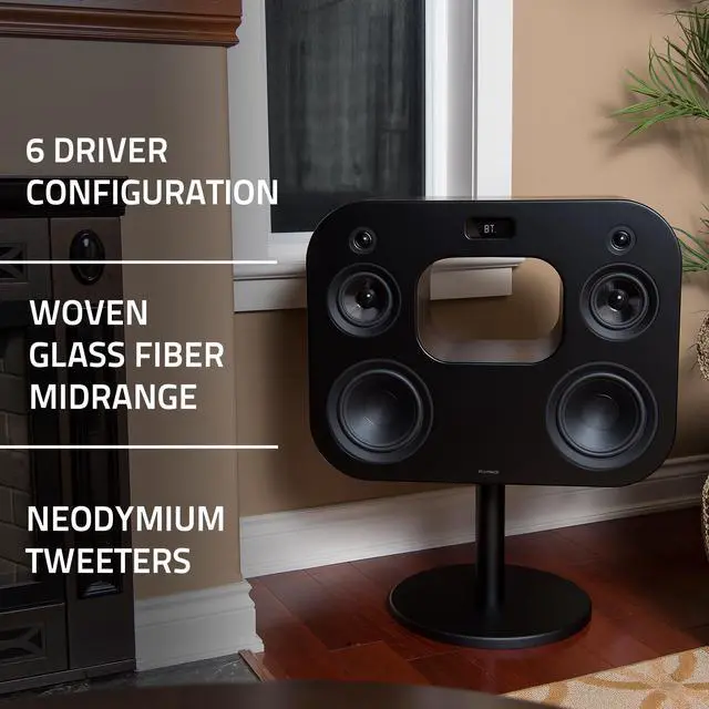 Alt view image 8 of 13 - Fluance Fi70 Three-Way Wireless High Fidelity Music System with Powerful Amplifier & Dual 8" Subwoofers (Black Ash)