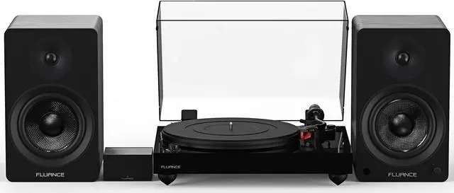 Main image of Fluance Reference RT83 High Fidelity Vinyl Turntable (Piano Black), PA10 Phono Preamp and Ai61 Powered 6.5" Bookshelf Speakers (Black Ash), Ortofon 2M Red Cartridge, 120W Class D Amplifier, Bluetooth