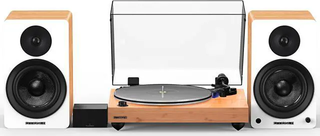 Main image of Fluance Reference RT85 High Fidelity Vinyl Turntable with PA10 Phono Preamp and Ai61 Powered 6.5" Bookshelf Speakers, Ortofon 2M Blue Cartridge, 120W Class D Amplifier, Bluetooth (Lucky Bamboo)