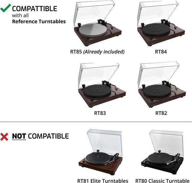 Alt view image 3 of 7 - Fluance High Density Frosted Acrylic Platter For Fluance Reference Turntables RT82/RT83/RT84/RT85, includes HiFi Vinyl Record Weight 760 gram Steel LP Disc Stabilizer