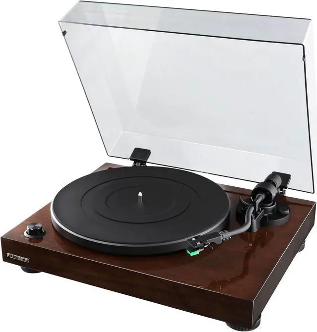 Alt view image 2 of 7 - Fluance RT81 Elite High Fidelity Vinyl Turntable with Ai61 Powered 6.5" Stereo Bookshelf Speakers, Diamond Stylus, Belt Drive, Built-in Preamp, 90W Class D Amplifier, Bluetooth (Natural Walnut)