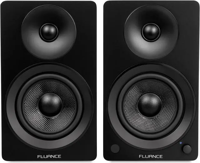 Alt view image 7 of 7 - Fluance RT81 Elite High Fidelity Vinyl Turntable with Ai61 Powered 6.5" Stereo Bookshelf Speakers, Diamond Stylus, Belt Drive, Built-in Preamp, 90W Class D Amplifier, Bluetooth (Natural Walnut)