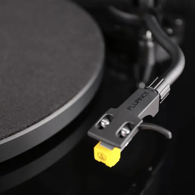Alt view image 5 of 7 - Fluance RT80 Classic High Fidelity Vinyl Turntable Record Player featuring Audio Technica AT91, Belt Drive, Built-in Preamp with Record Weight and 3 in 1 Stylus and Record Cleaning Vinyl Accessory Kit