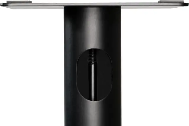 Alt view image 7 of 7 - Fluance Floor Speaker Stands for Surround Sound and Bookshelf Speakers with Solid Construction, Adjustable Floor Spikes, Rubber Isolation Feet, Cable Management, Square Base - Matte Black/Pair (SS05S)