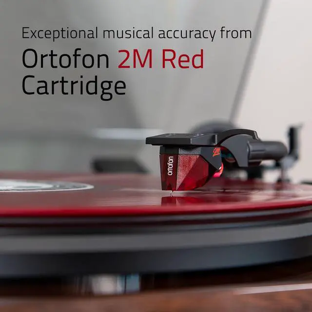 Alt view image 5 of 7 - Fluance Reference RT83 High Fidelity Vinyl Turntable with PA10 Phono Preamp and Ai41 Powered 5" Bookshelf Speakers, Ortofon 2M Red Cartridge, 90W Class D Amplifier, Bluetooth (Natural Walnut)