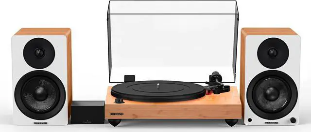 Main image of Fluance Reference RT83 High Fidelity Vinyl Turntable with PA10 Phono Preamp and Ai41 Powered 5" Bookshelf Speakers, Ortofon 2M Red Cartridge, 90W Class D Amplifier, Bluetooth (Lucky Bamboo)