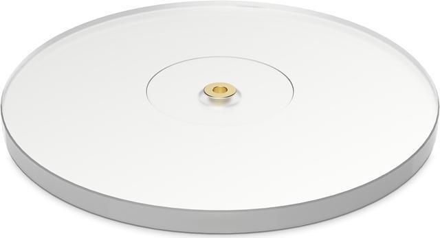 Alt view image 3 of 7 - Fluance Vinyl Turntable and Record Accessory Kit With Record And Stylus Anti-Static Carbon Fiber Brushes, Frosted Acrylic Platter and Record Weight (VB52AP03RW02)