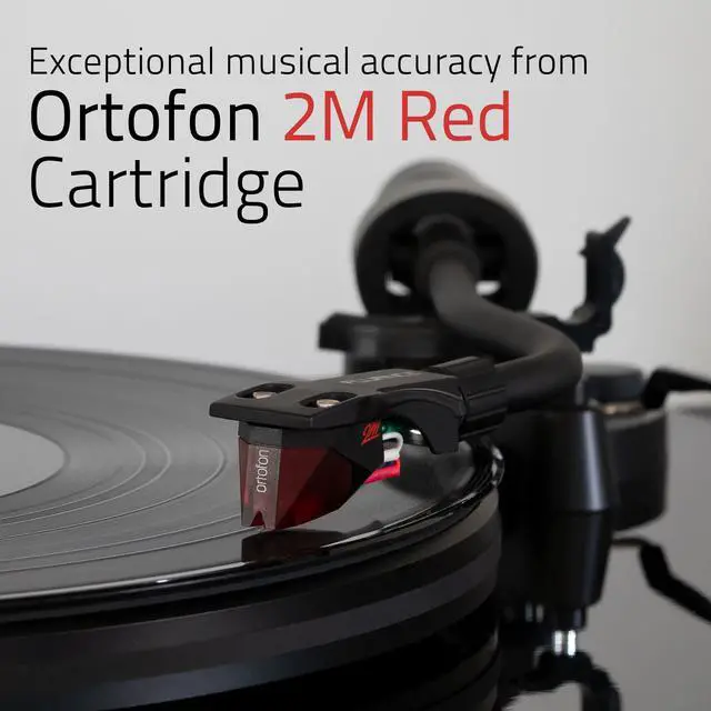 Alt view image 2 of 7 - Fluance RT83 Reference High Fidelity Vinyl Turntable Record Player with Ortofon 2M Red Cartridge, Speed Control Motor, Record Weight, 3 in 1 Stylus and Record Cleaning Vinyl Accessory Kit