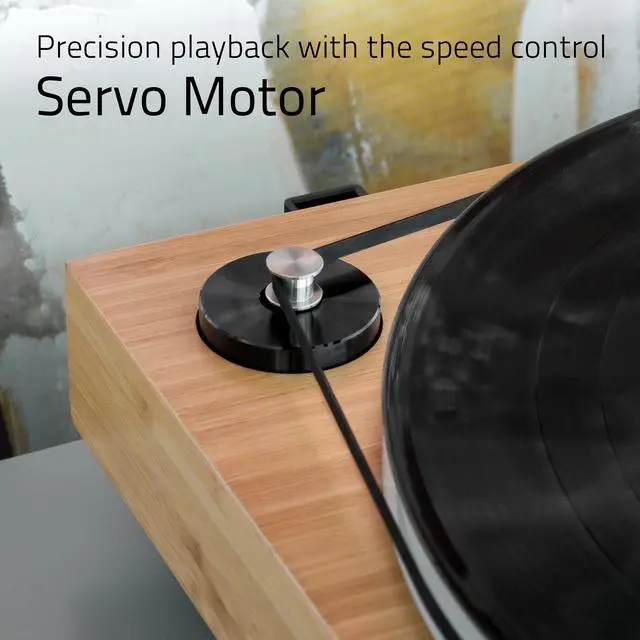 Alt view image 3 of 7 - Fluance RT85 Reference High Fidelity Vinyl Turntable Record Player with Ortofon 2M Blue Cartridge, Acrylic Platter, Record Weight, 3 in 1 Stylus and Record Cleaning Vinyl Accessory Kit
