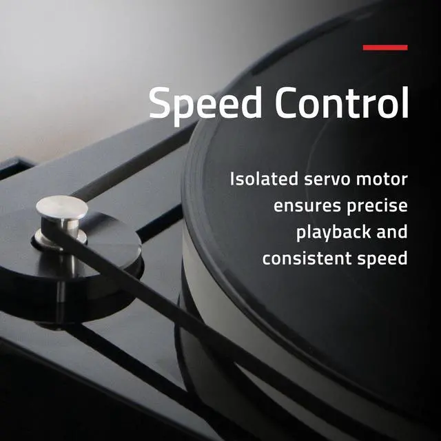 Alt view image 5 of 7 - Fluance RT85N Reference High Fidelity Vinyl Turntable Record Player with Nagaoka MP-110 Cartridge, Acrylic Platter, Speed Control Motor High Mass MDF Wood Plinth Vibration Isolation Feet - Piano White