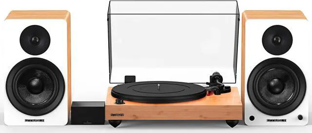 Main image of Fluance Reference RT83 High Fidelity Vinyl Turntable with PA10 Phono Preamp and Ai61 Powered 6.5" Bookshelf Speakers, Ortofon 2M Red Cartridge, 120W Class D Amplifier, Bluetooth (Lucky Bamboo)
