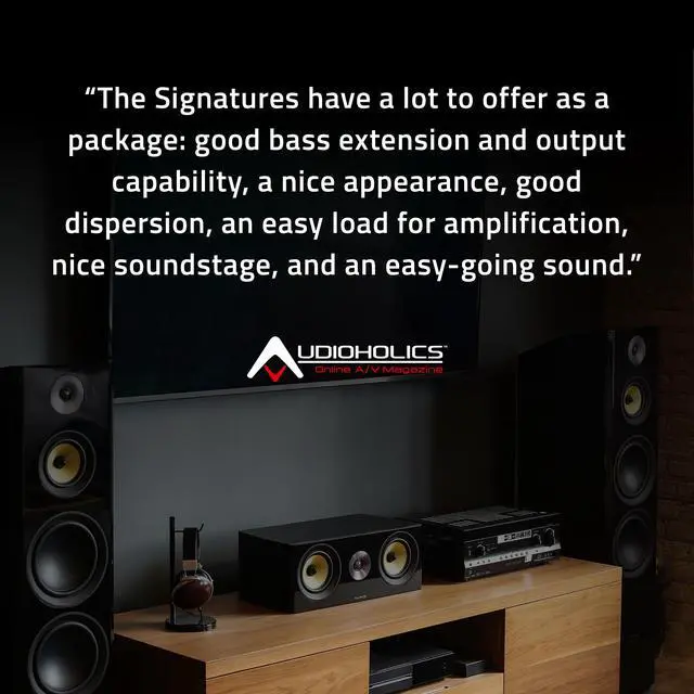 Alt view image 12 of 13 - Fluance Signature HiFi Surround Sound Home Theater 5.0 Channel Speaker System including 3-Way Floorstanding Towers, Center Channel and Rear Surround Speakers - Natural Walnut (HFHTBW)