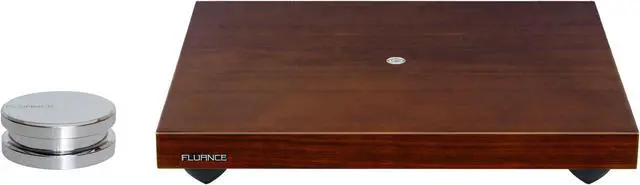 Main image of Fluance Turntable Isolation Base Anti-Vibration Wood Platform And HiFi Vinyl Record Weight Stabilizer - Natural Walnut