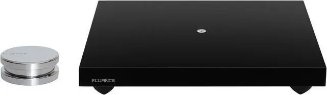 Main image of Fluance Turntable Isolation Base Anti-Vibration Wood Platform And HiFi Vinyl Record Weight Stabilizer - Piano Black