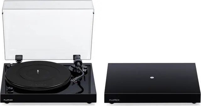 Main image of Fluance RT82 Reference High Fidelity Vinyl Turntable Record Player with Ortofon OM10 Cartridge And Anti-Vibration Wood Isolation Base - Piano Black