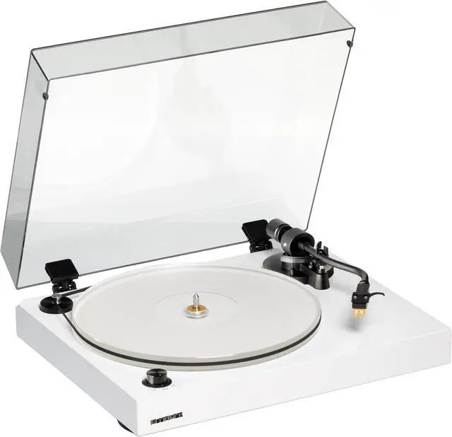 Alt view image 2 of 7 - Fluance RT85N Reference High Fidelity Vinyl Turntable Record Player with Nagaoka MP-110 Cartridge And Anti-Vibration Wood Isolation Base - Piano White